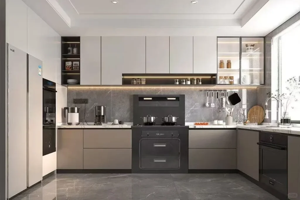 Aluminium kitchen cabinet designs
