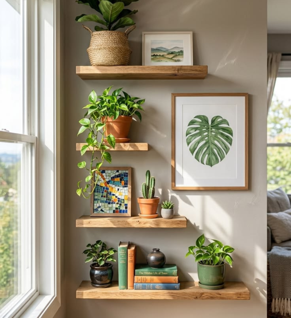 Floating Shelves and Wall Displays